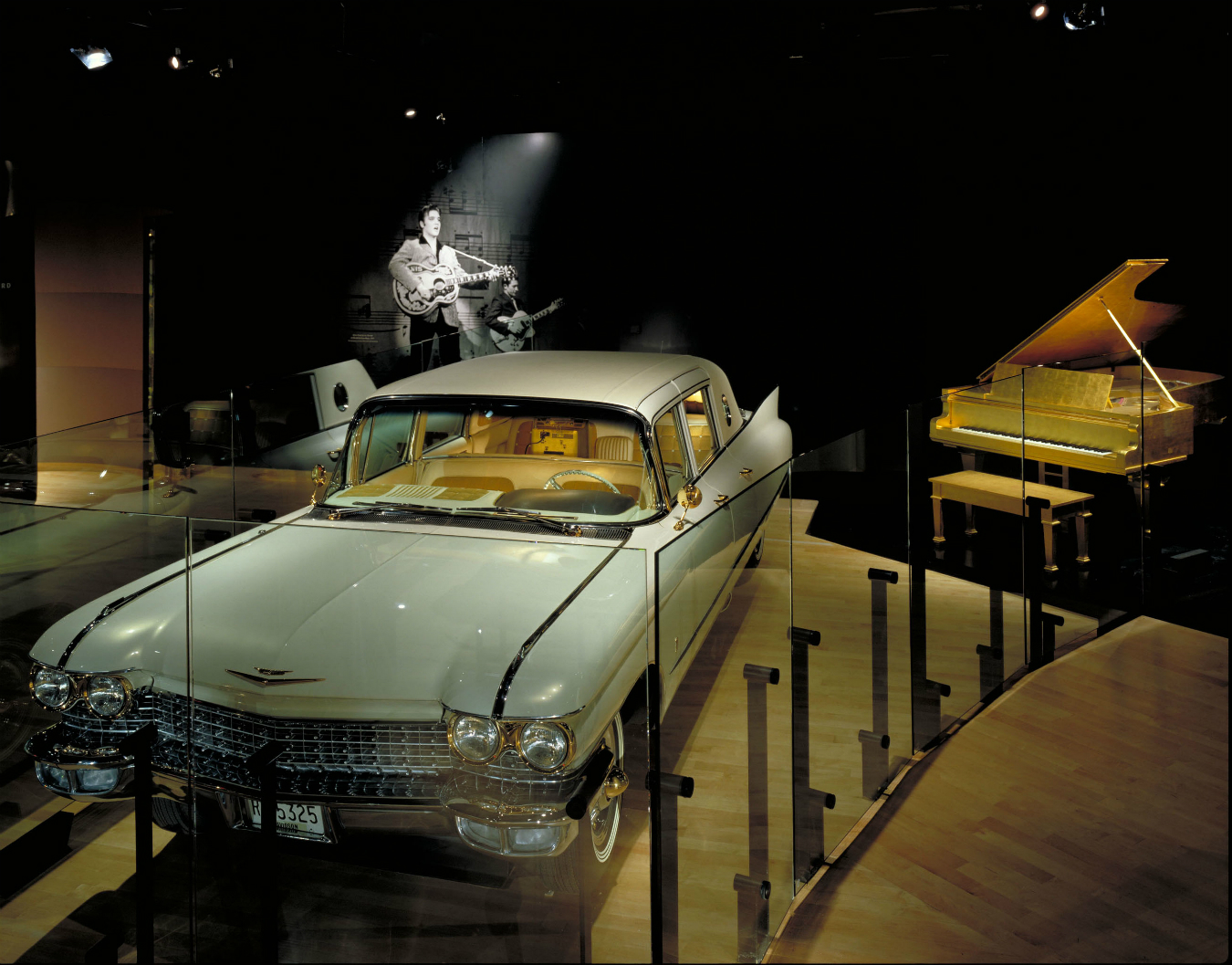 Elvis Presleys Green Cadillac Convertible in Graceland in