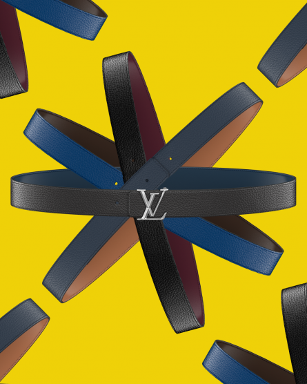 OSTRICH Belt Strap for LOUIS VUITTON Signature Buckle