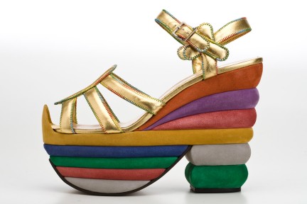 MONTECRISTO Blog: Ferragamo's Creations, Rainbow Platform Sandal