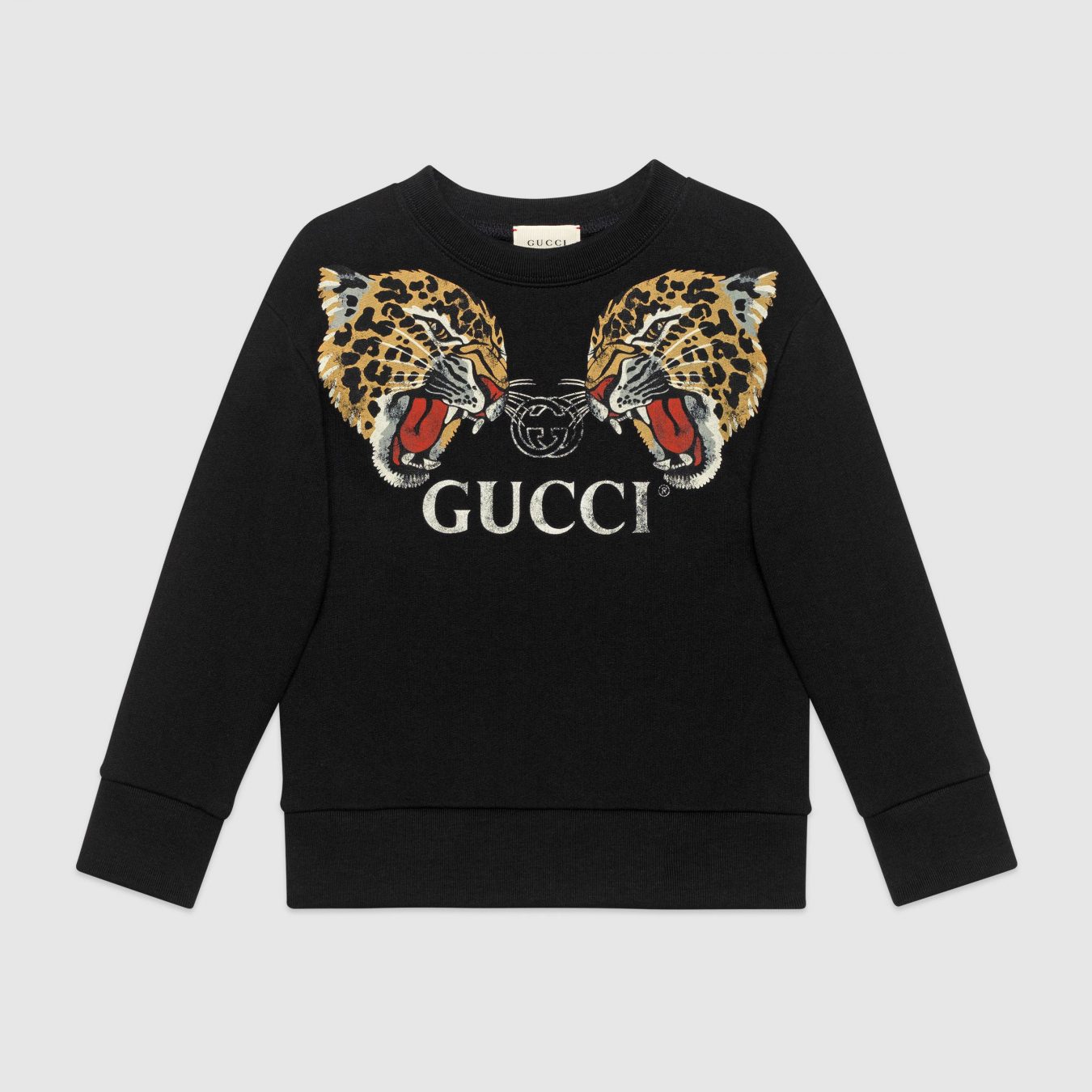 gucci children's sweatshirt with leopards