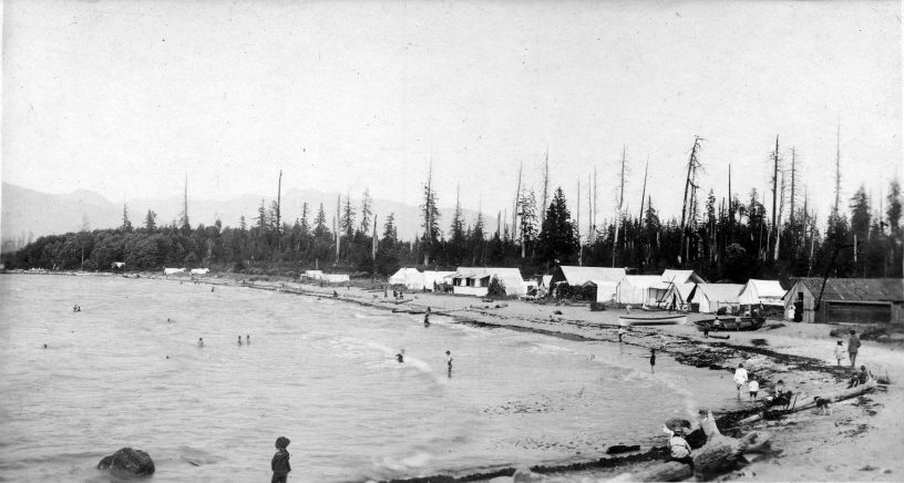 Kits Beach 1900. City of Vancouver Archives.