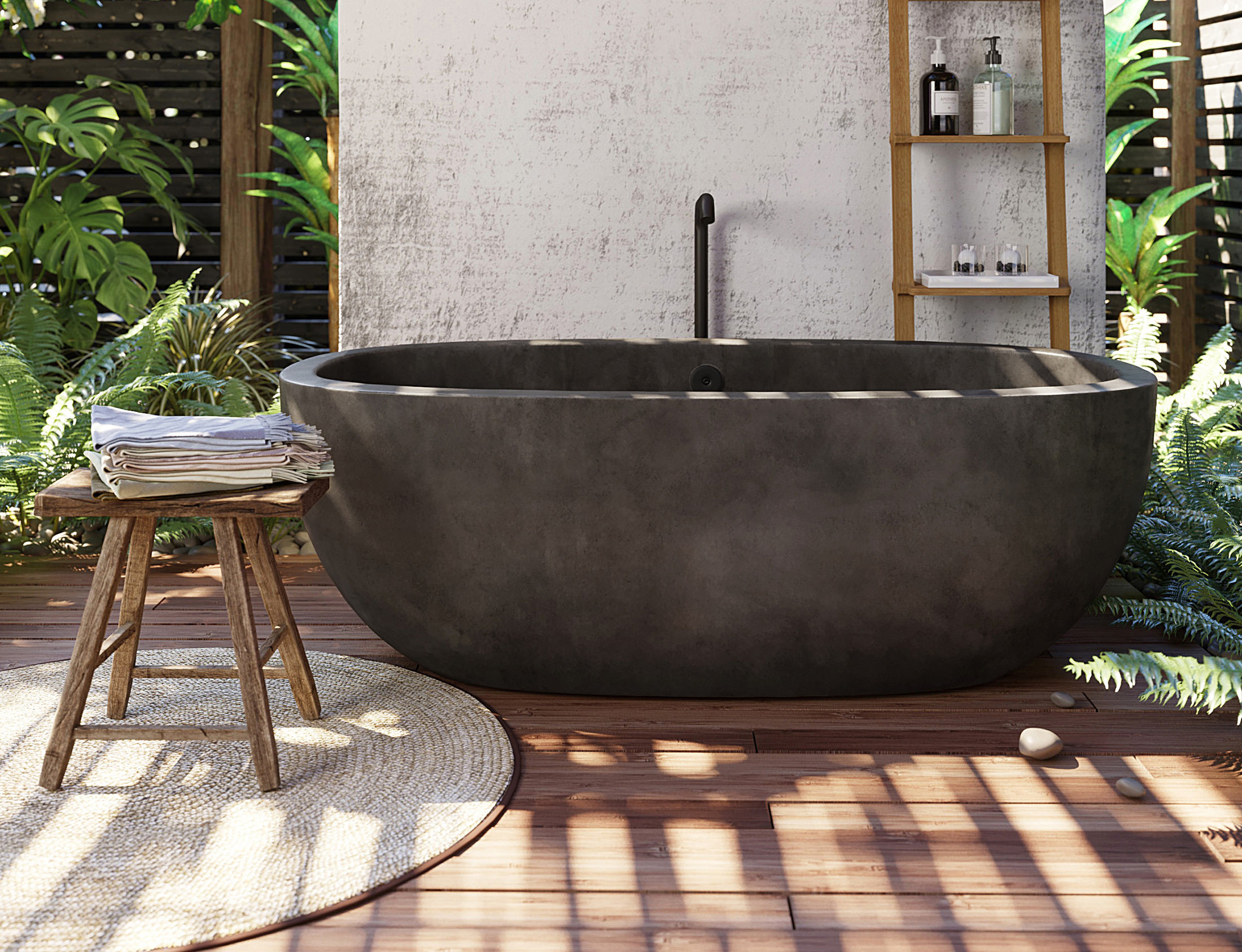 lightweight freestanding tub