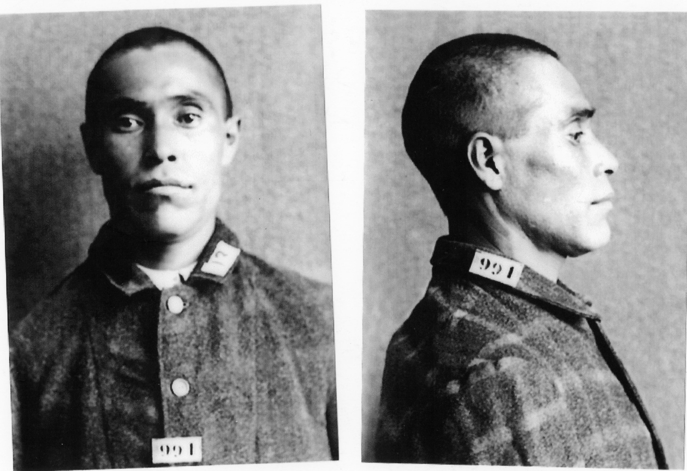 Sook Sias mugshot on admission to B.C. Penitentiary in 1906. (Photo from B.C. Penitentiary Collection)