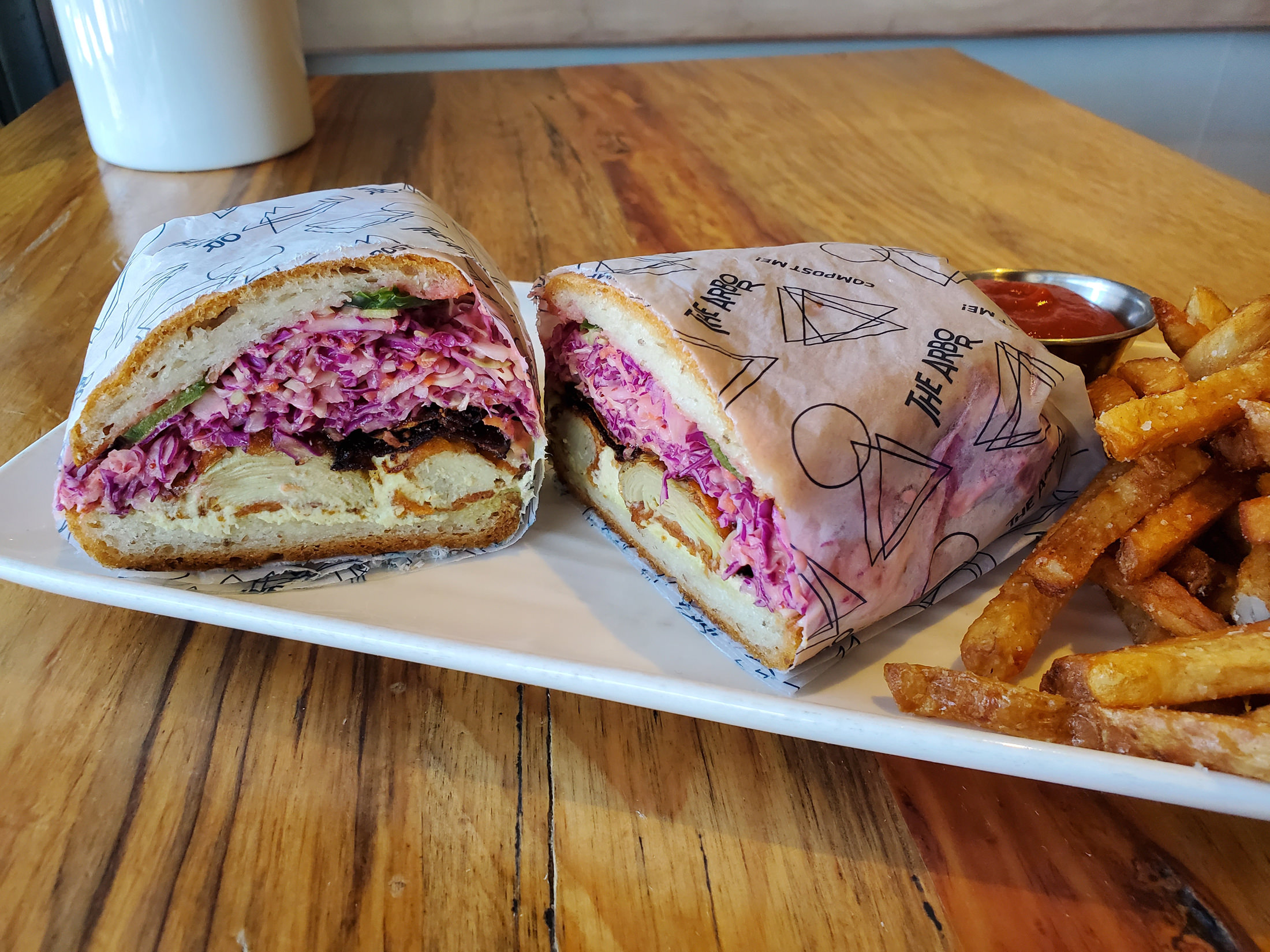 Southern Fried Artichoke Sandwich at Arbor