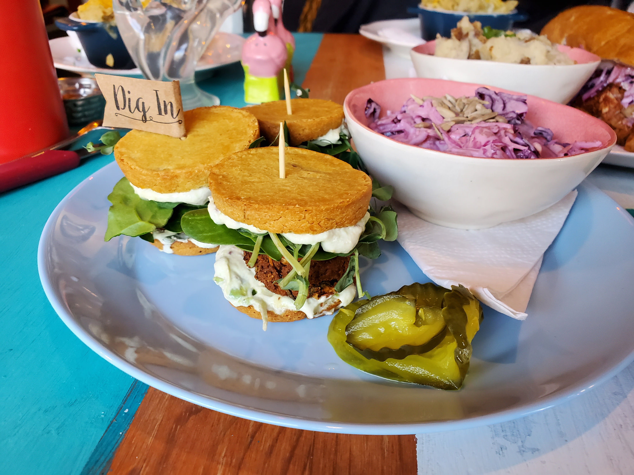 Sliders at Chomp Vegan Eatery