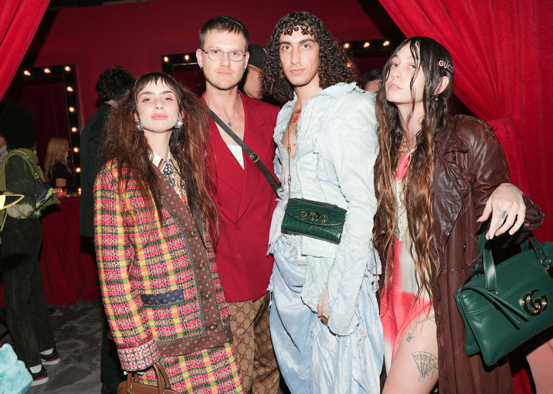 Zoe Bleu Arquette and friends at Gucci launch