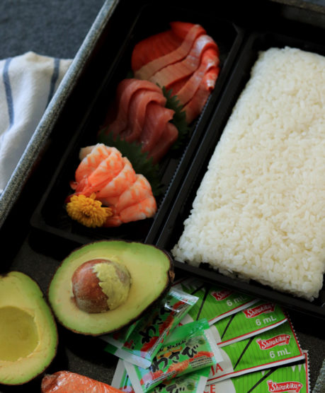 Sushi meal kit from Aburi At Home