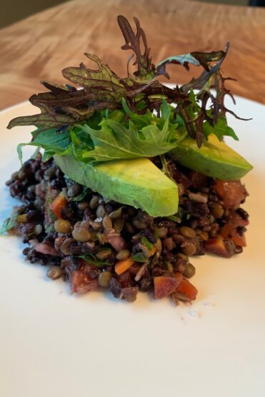 Rice lentil salad