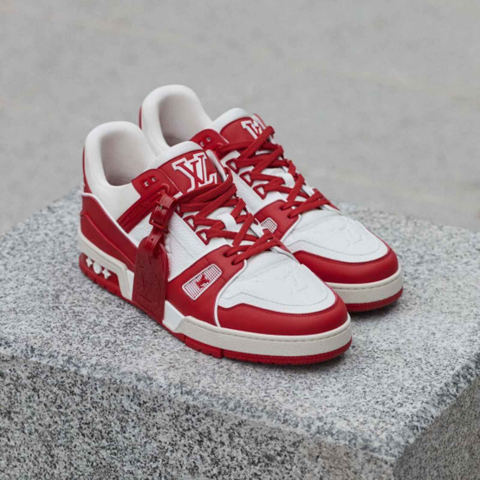 Virgil Abloh Designed and Signed Louis Vuitton 'LV I (RED) Trainer