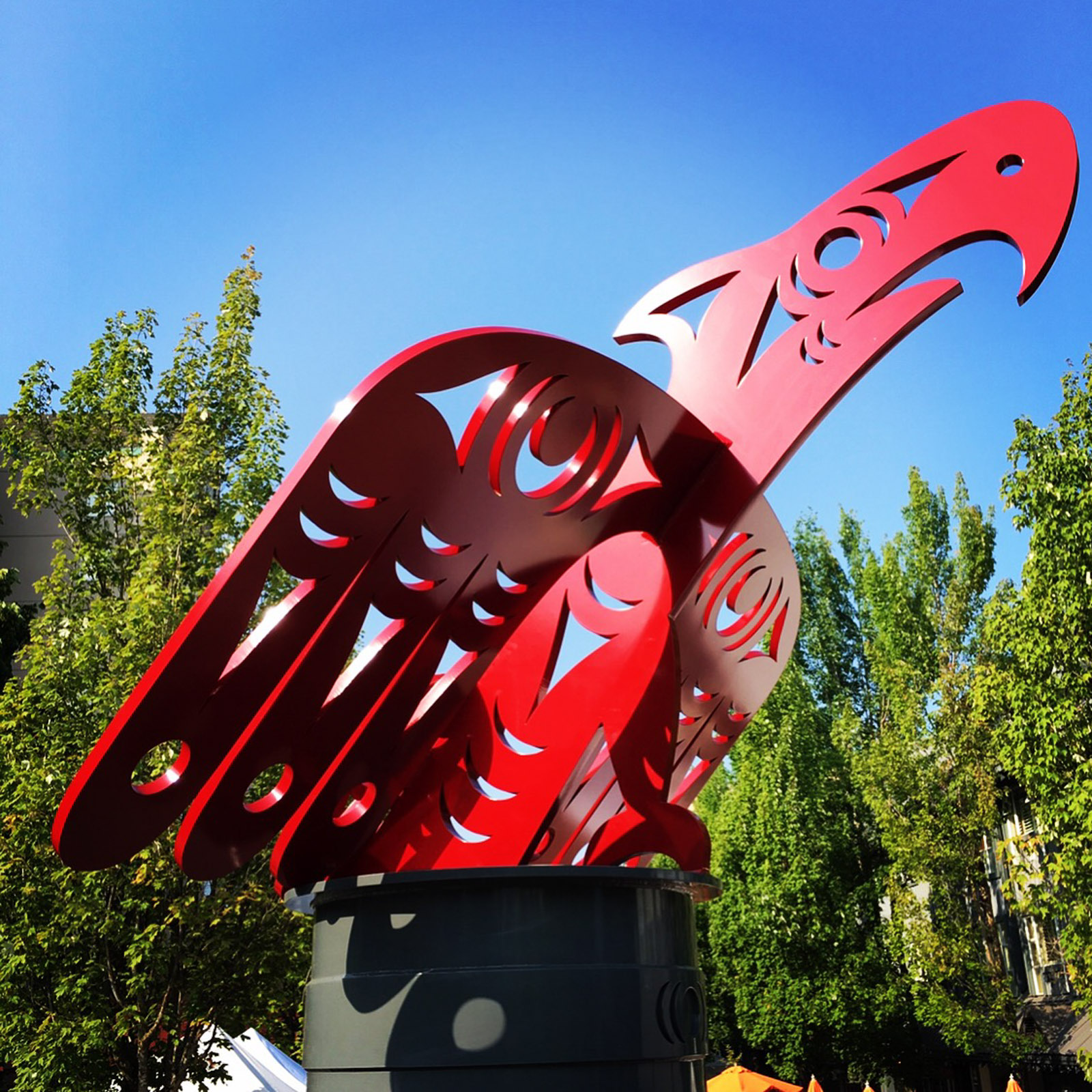 Indigenous sculpture Thunderbird Vancouver