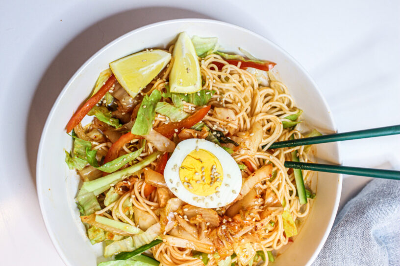 Kimchi noodle salad from Kailyn Chun