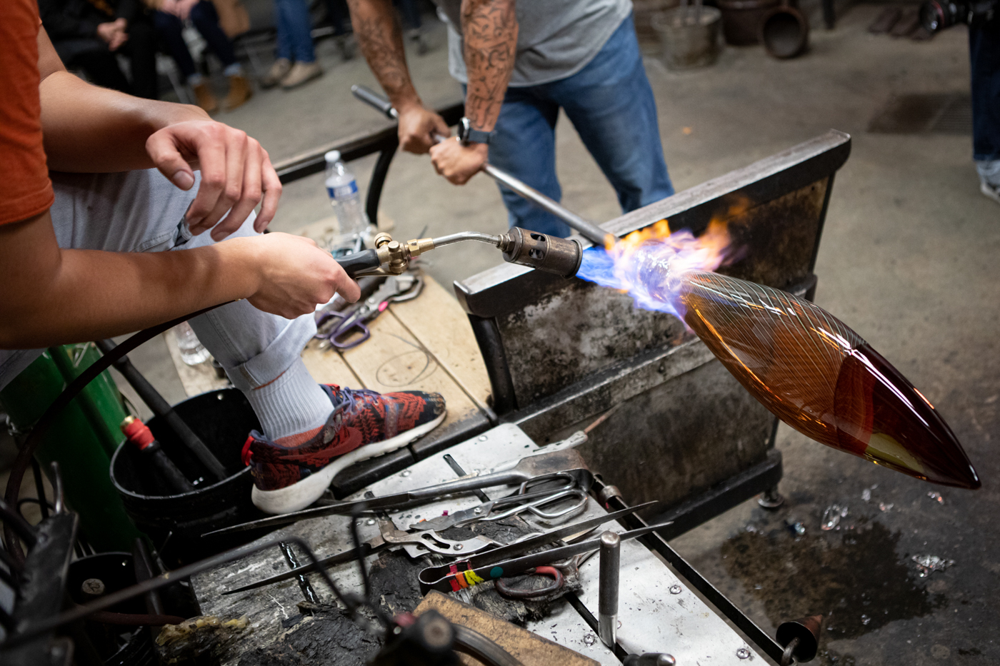 Glass blowing demo