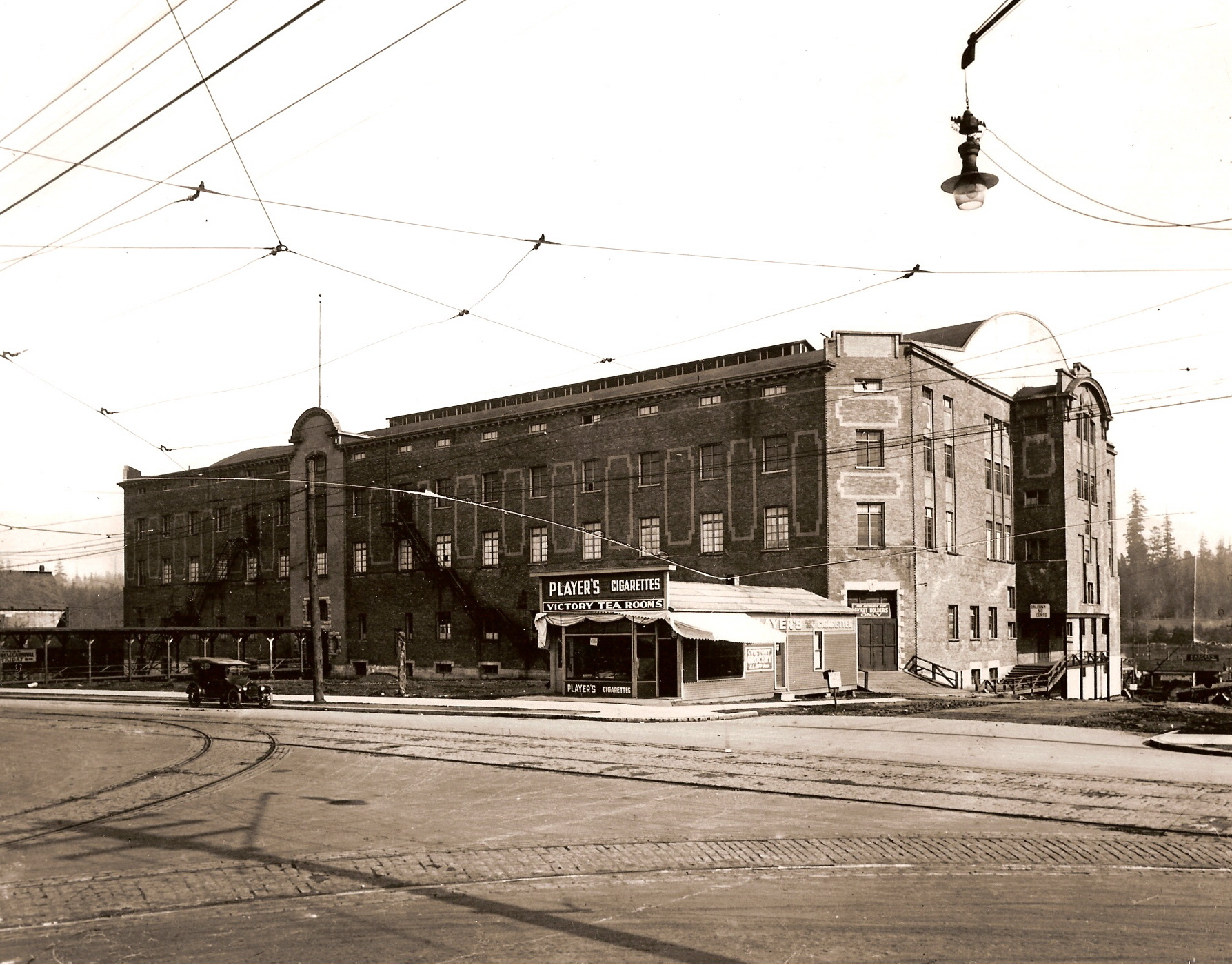 Exterior of the Denman Arena in Vancouver.