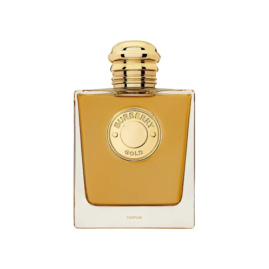 A bottle of Burberry Gold fall fragrance.