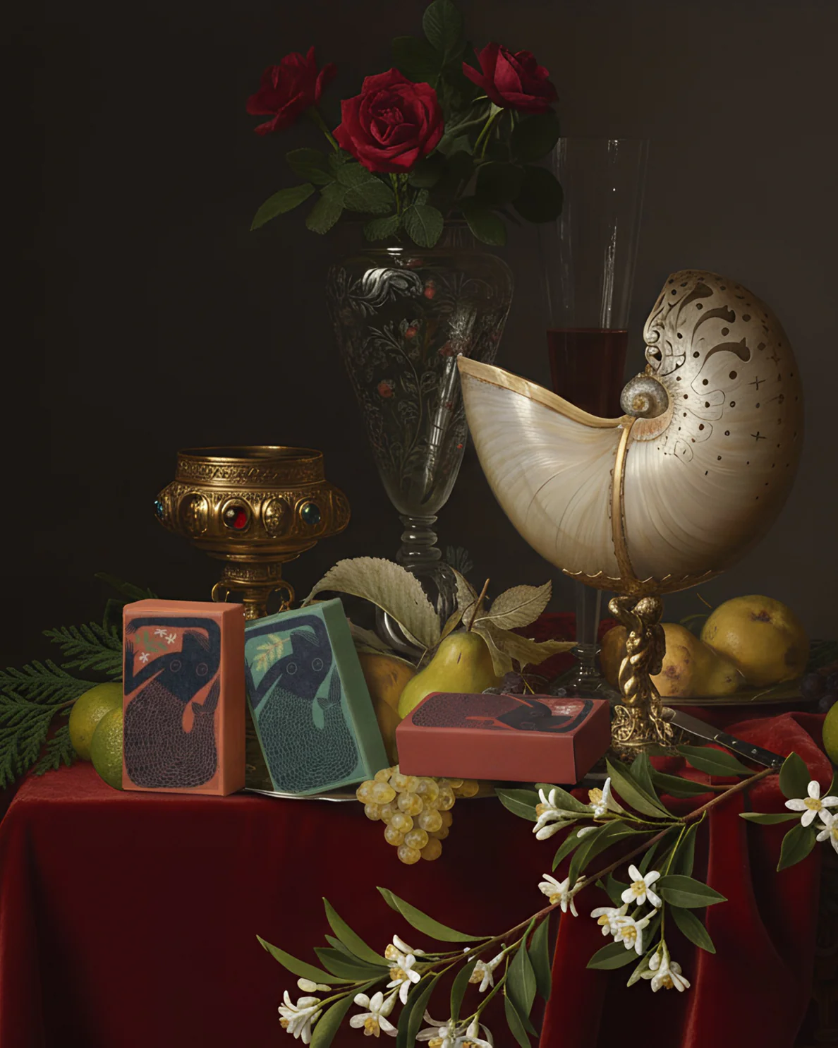 A still life with soaps.