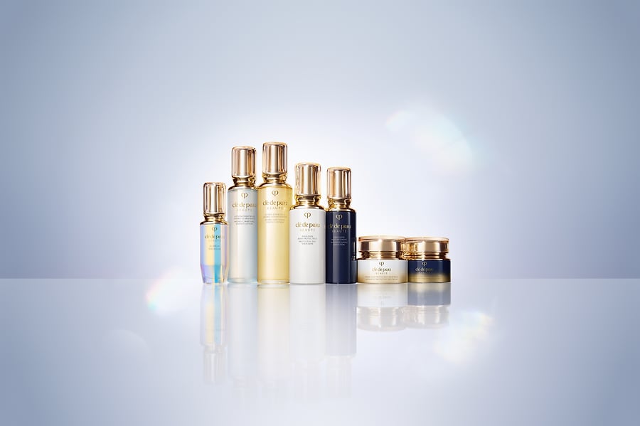 bottles of skin cream side by side